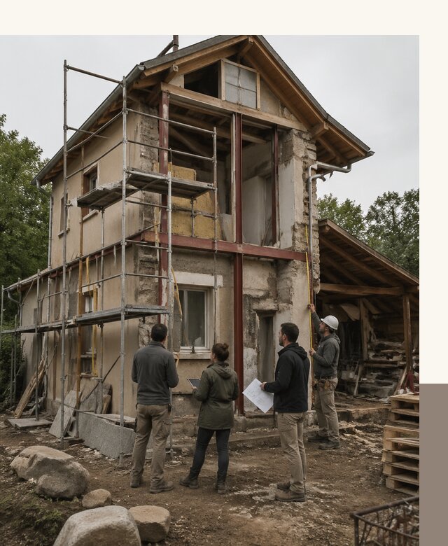 Реконструкция загородного дома под ключ в Гукове от бюро