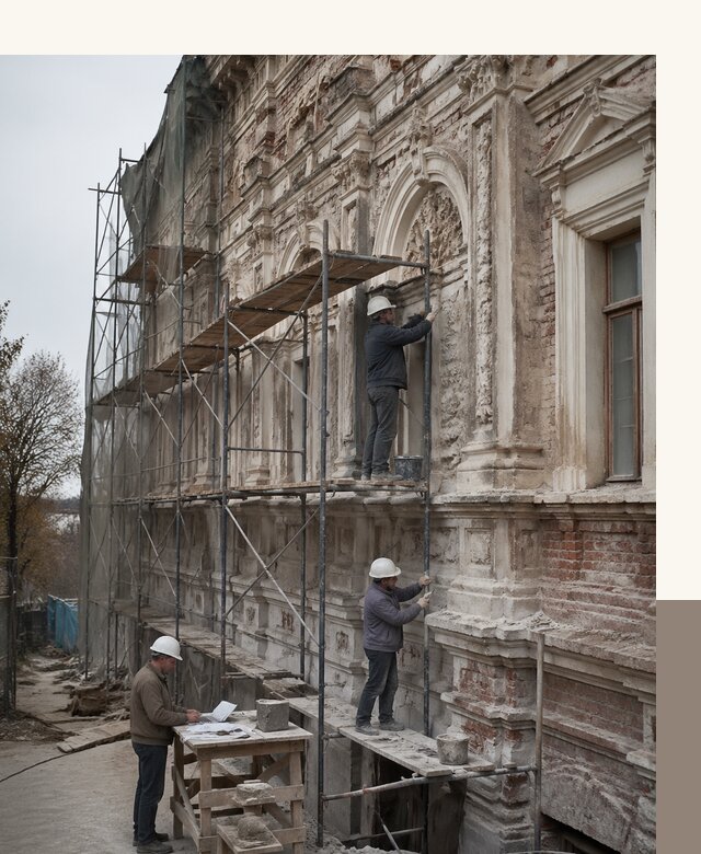 Реставрация объектов культурного наследия под ключ в Гукове