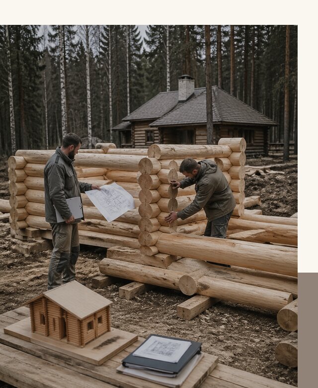 Проектирование и строительство домов из бревна в Гукове
